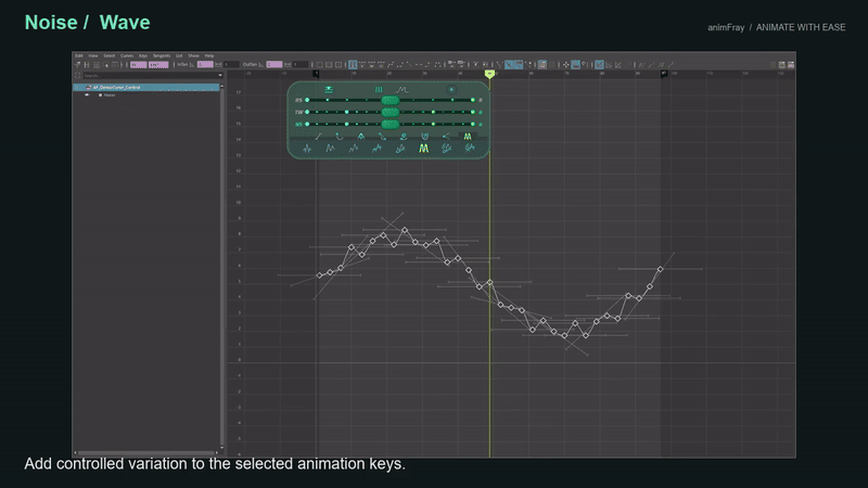 Noise, Wave, Pulse and Impact demonstrated in Maya